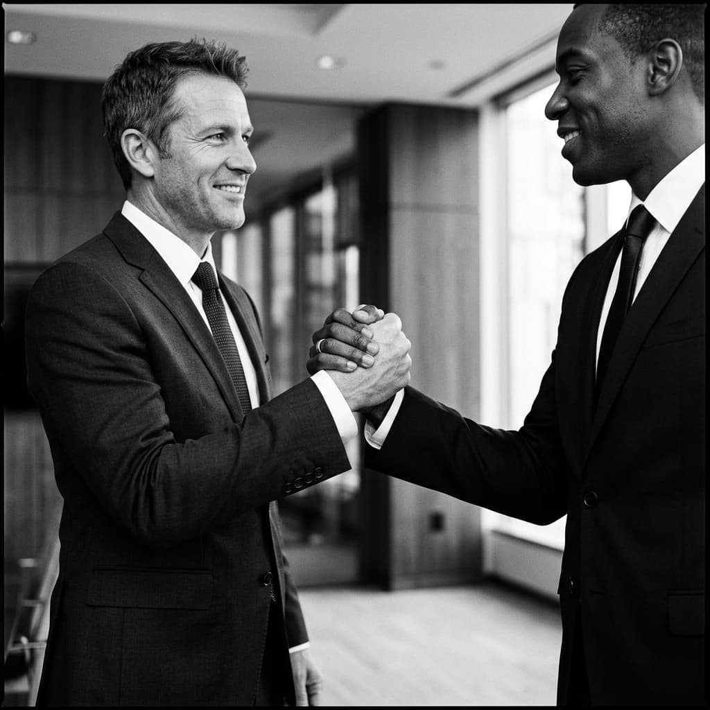 Happy client partnership